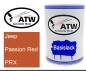 Preview: Jeep, Passion Red, PRX: 500ml Lackdose, von ATW Autoteile West.